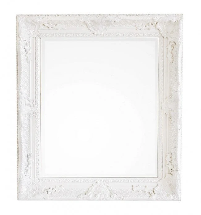 Specchio Miro con Cornice Crema 68x78 in Legno