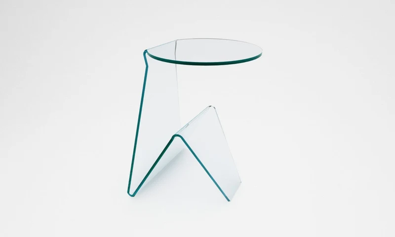 Tavolino Rettangolare in Vetro 45x40x55cm TFT Glass Trasparente