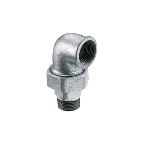 Gomito con bocchettone a 90 sede piana m/f 1