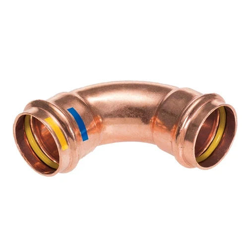Curva a 90 ff a pressare per acqua gas b one diam. 22