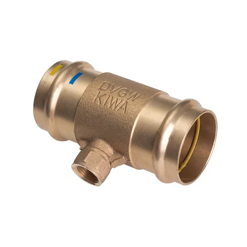 Tee f filetto ff a pressare acqua/gas b one diam 15 x 1/2