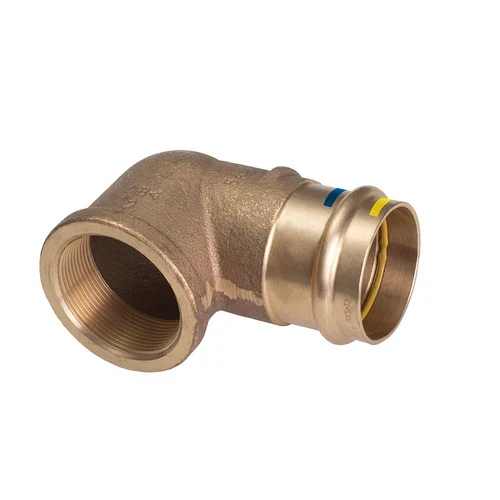 Gomito a 90 f/ filetto f a pressare acqua/gas b one diam 22 x 1