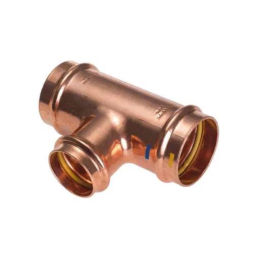 Tee ridotto centrale fff a pressare per acqua gas b one diam. 35x18x35