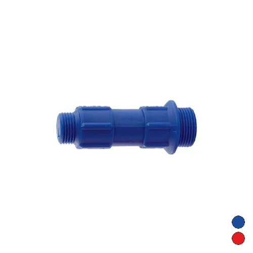 Tappo di collaudo prova impianto a doppio filetto 1/2x3/4 rosso 1/2 x 3/4