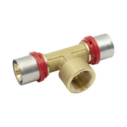 Raccordo press a t femmina per multistrato 1 x 40