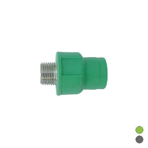 Raccordo filettato maschio in polipropilene 2 x diam. 63