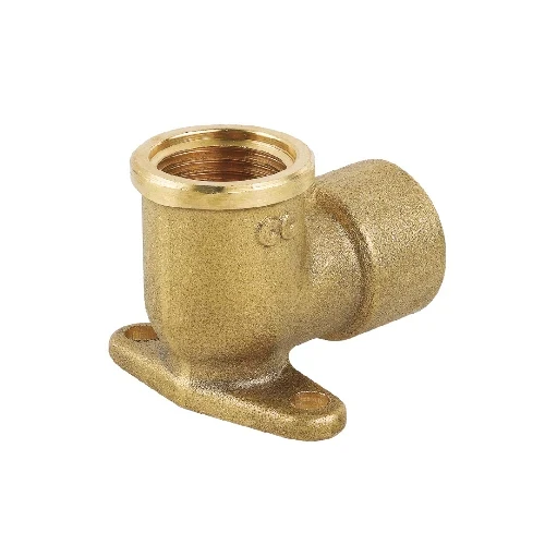 Gomito ff con flangia in ottone giallo 3/4