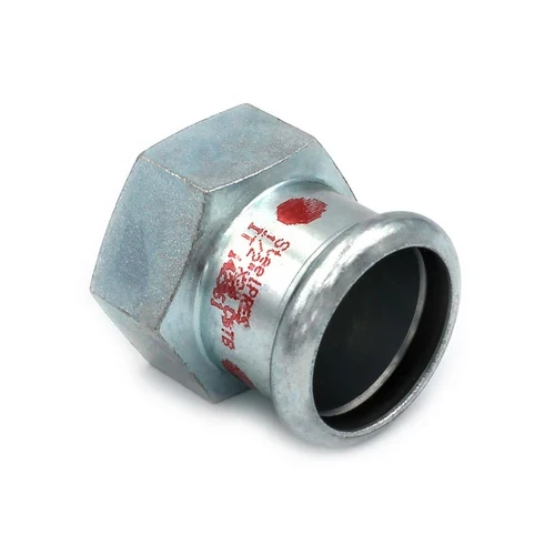 Manicotto misto filetto f a pressare in acciaio carbonio steel pres 1 x 22