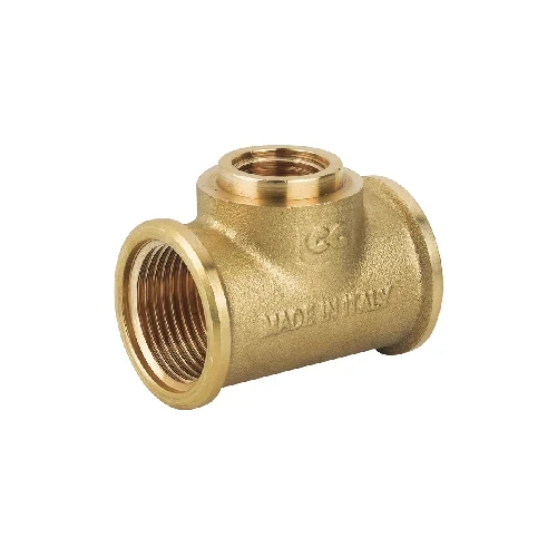 Tee ridotto fff in ottone giallo 3/4 x 1/2 x 3/4