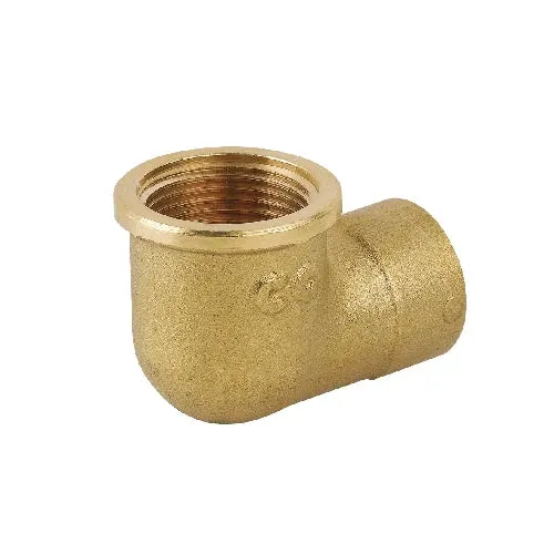 Gomito ridotto ff in ottone giallo 1 x 3/4