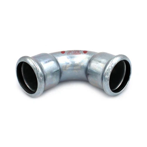 Curva 90 ff a pressare in acciaio carbonio steel pres diam. 54