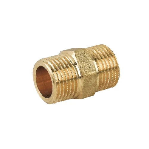 Nipple doppio prolungato mm in ottone giallo 1