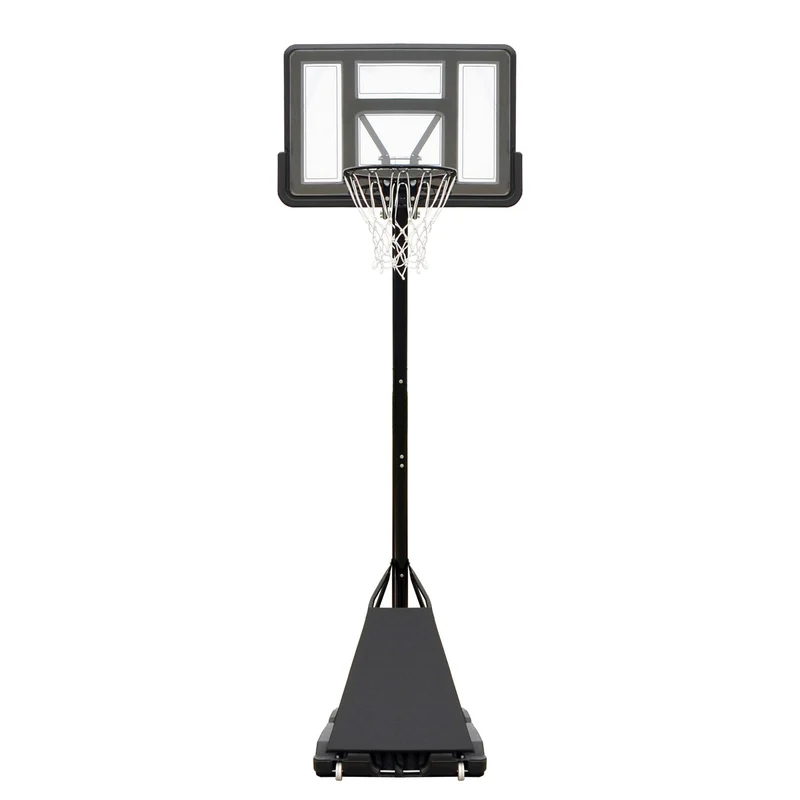 Canestro da Basket Esterno Altezza Allungabile 245-305 cm Base Zavorrabile Nero