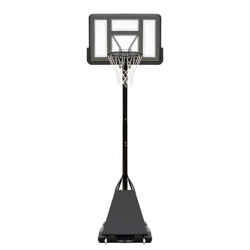 Canestro da Basket Esterno Altezza Allungabile 245-305 cm Base Zavorrabile Nero