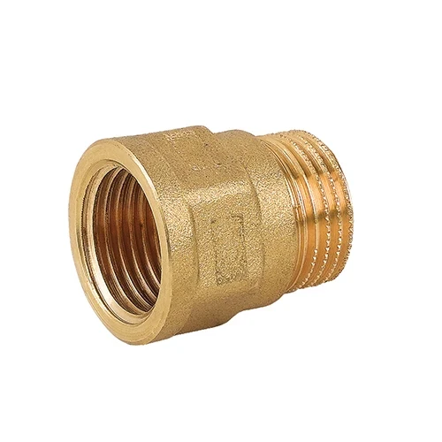 Prolunga stampata mf in ottone giallo 1/2 x 20