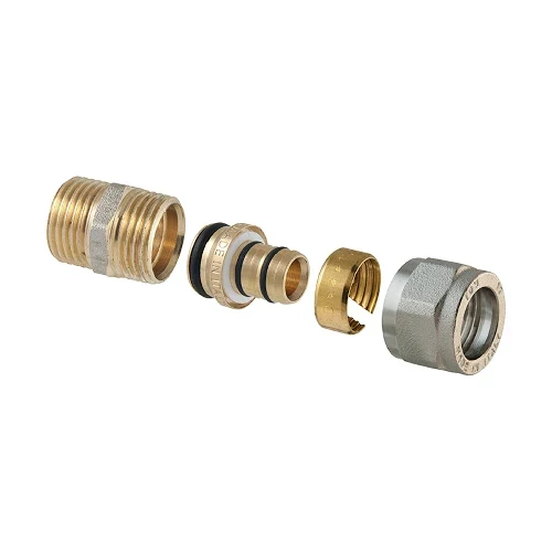 Raccordo diritto maschio a compressione p/multistrato 2pz assemblato 3/4 x 3/4 20 2 00