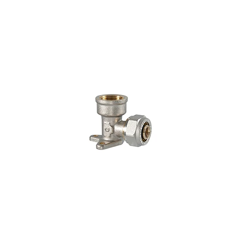 Raccordo gomito femmina a staffa 1/2 x 16