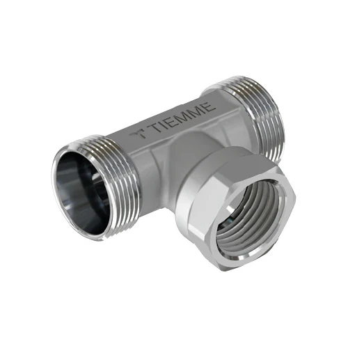 Raccordo a t maschio femmina cromato 3/4 24x19 fil d.16