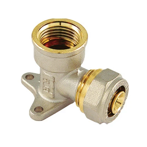 Raccordo curvo femmina con flangia serie ins per multistrato 1/2 x 16