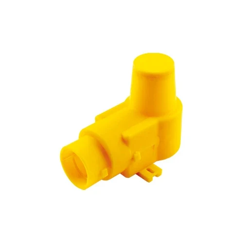Box in plastica per raccordo curvo con flangia -