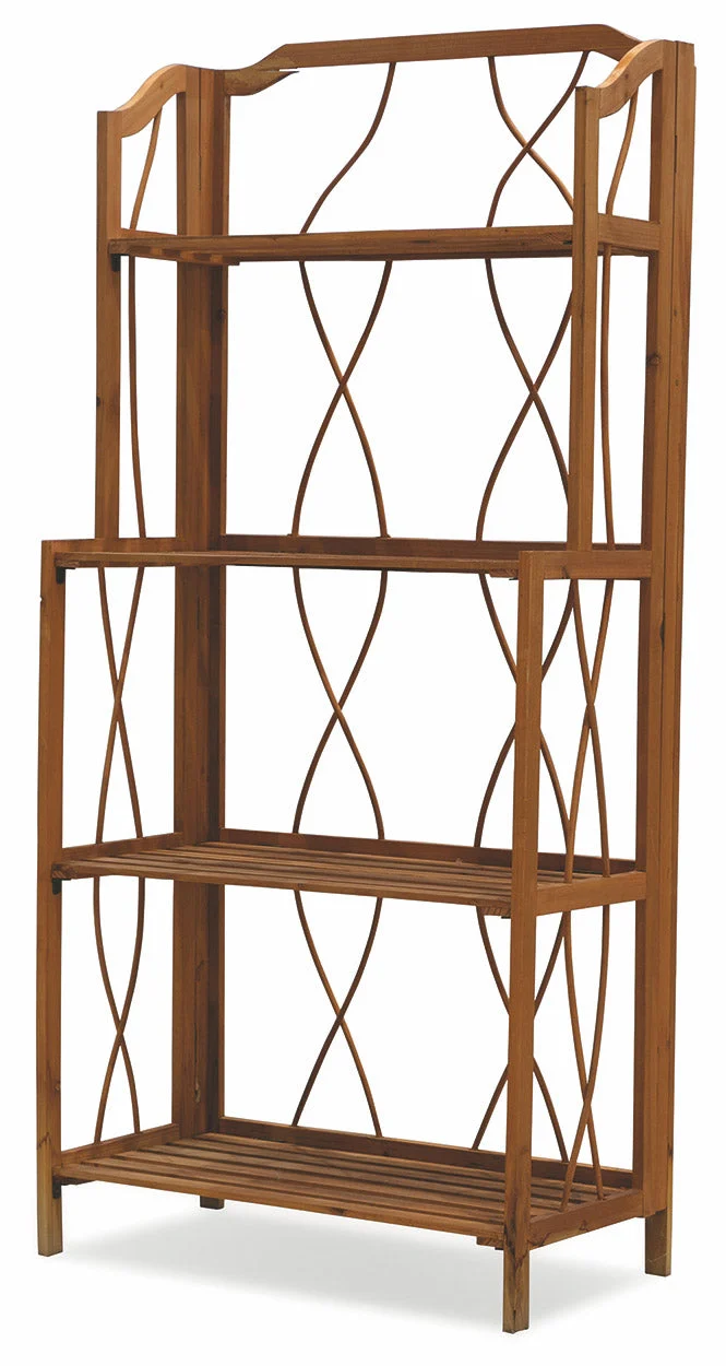 Libreria Pieghevole 4 Ripiani in Legno Soriani