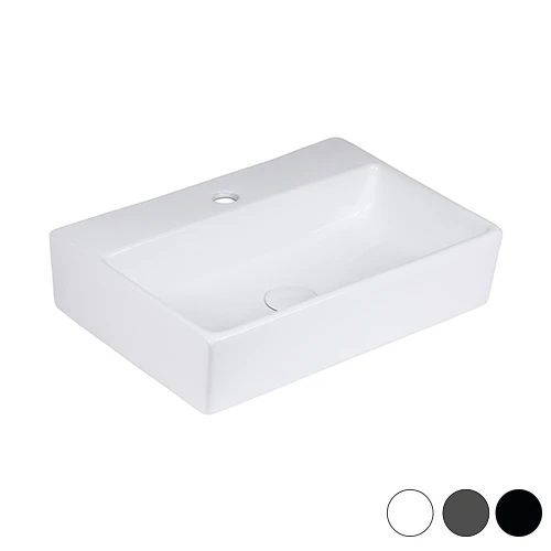Lavabo da appoggio matt mod. 04 bianco opaco