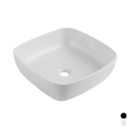 Lavabo da appoggio matt mod. 03 nero opaco