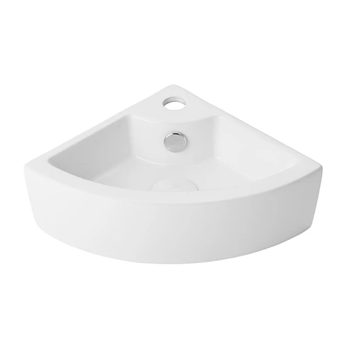 Lavabo ad angolo mod. ln59 cm 43 5 x 31 bianco 43 5x31 cm