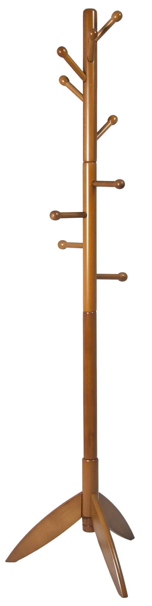 Appendiabiti in Legno Massello 45x45x177 cm Fumer Rocket Noce