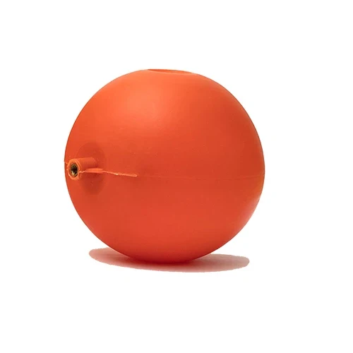 Sfera in plastica tonda arancio per aste tonde diam. 120