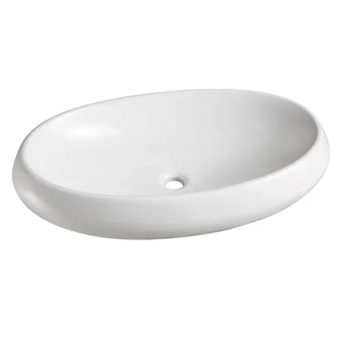 Lavabo da appoggio mod. la67 cm 75 x 44 bianco