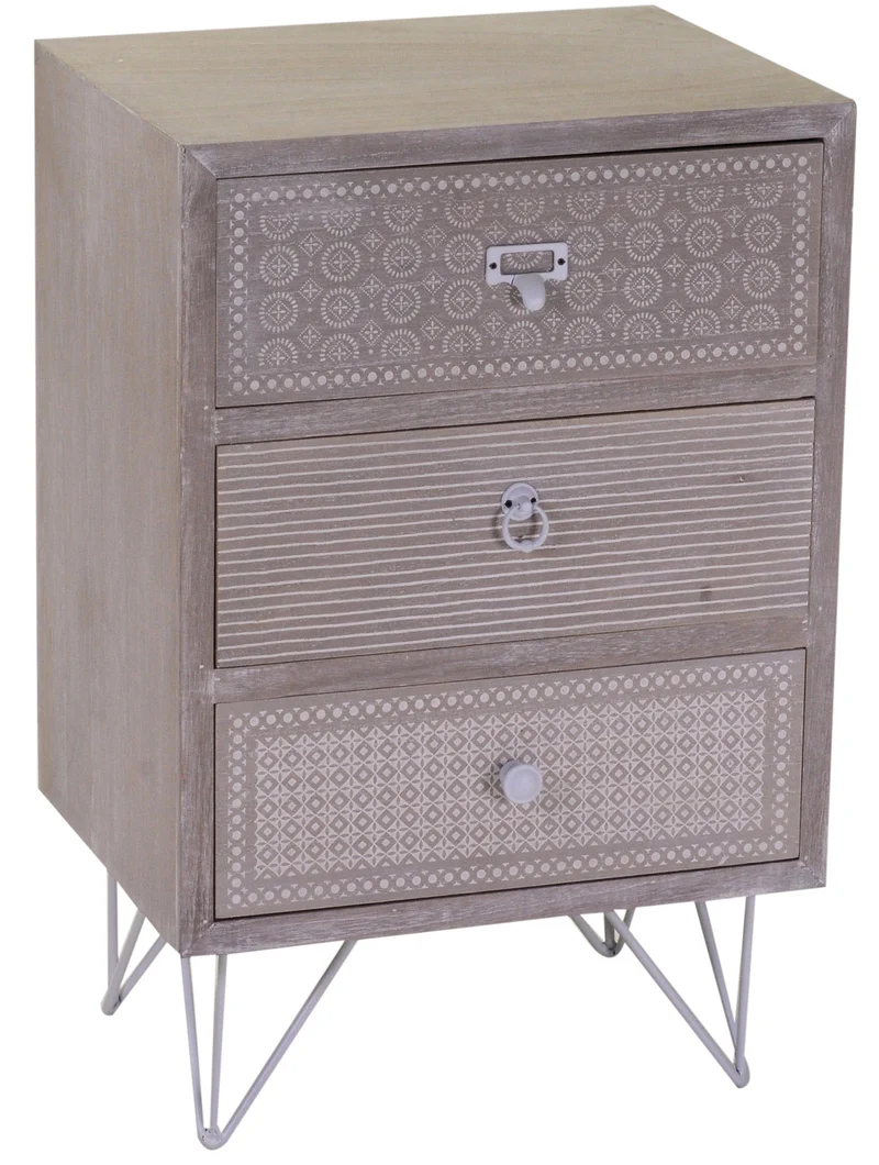 Mobile 3 Cassetti in Legno e MDF Milo