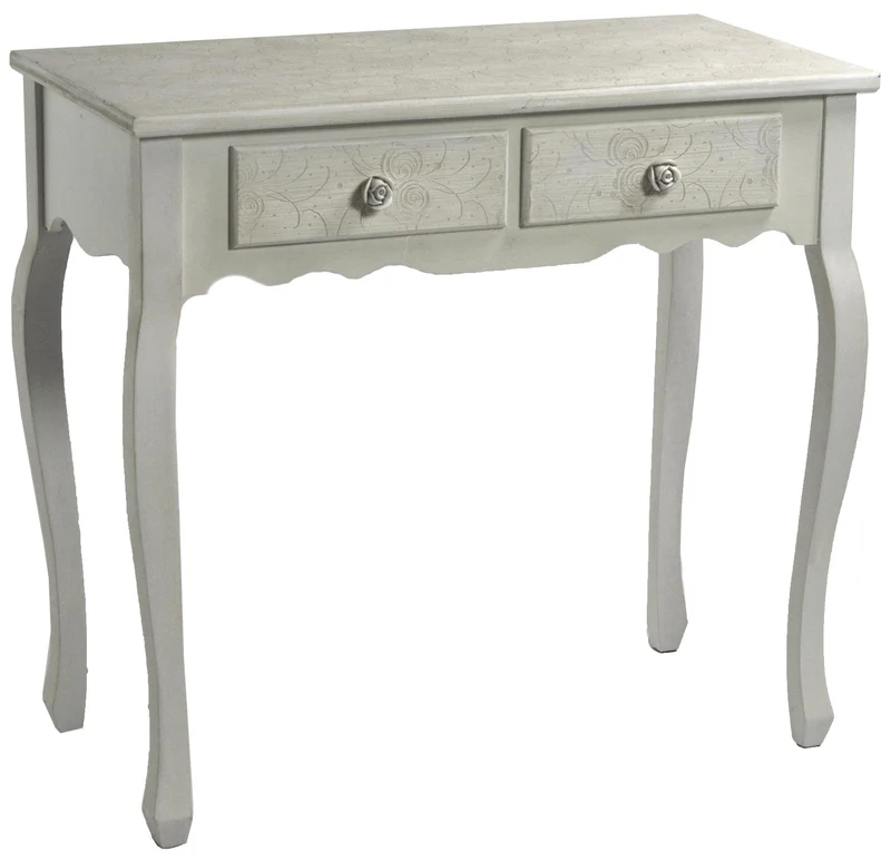 Consolle 2 Cassetti in Legno Lipsia