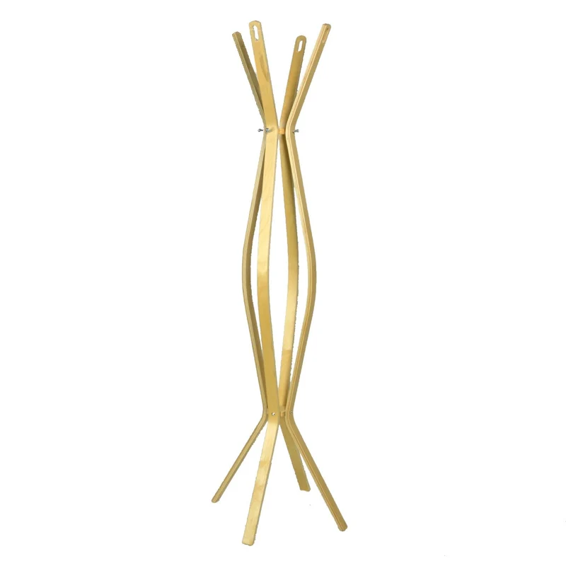 Appendiabiti a Stelo in Legno 4 Braccia 60x60H178cm Naturale