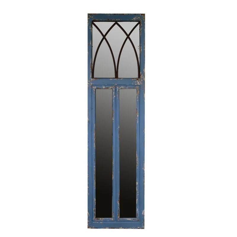 Specchio in Legno 48x3H180cm Blu