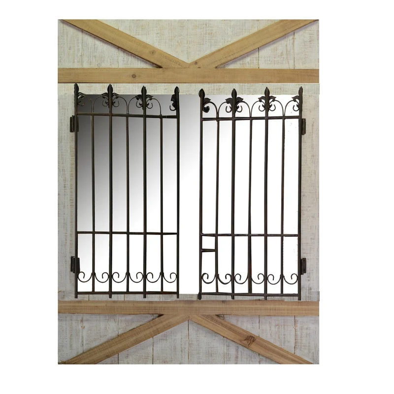 Specchio in Legno 70/118x93x7,5cm Cancello