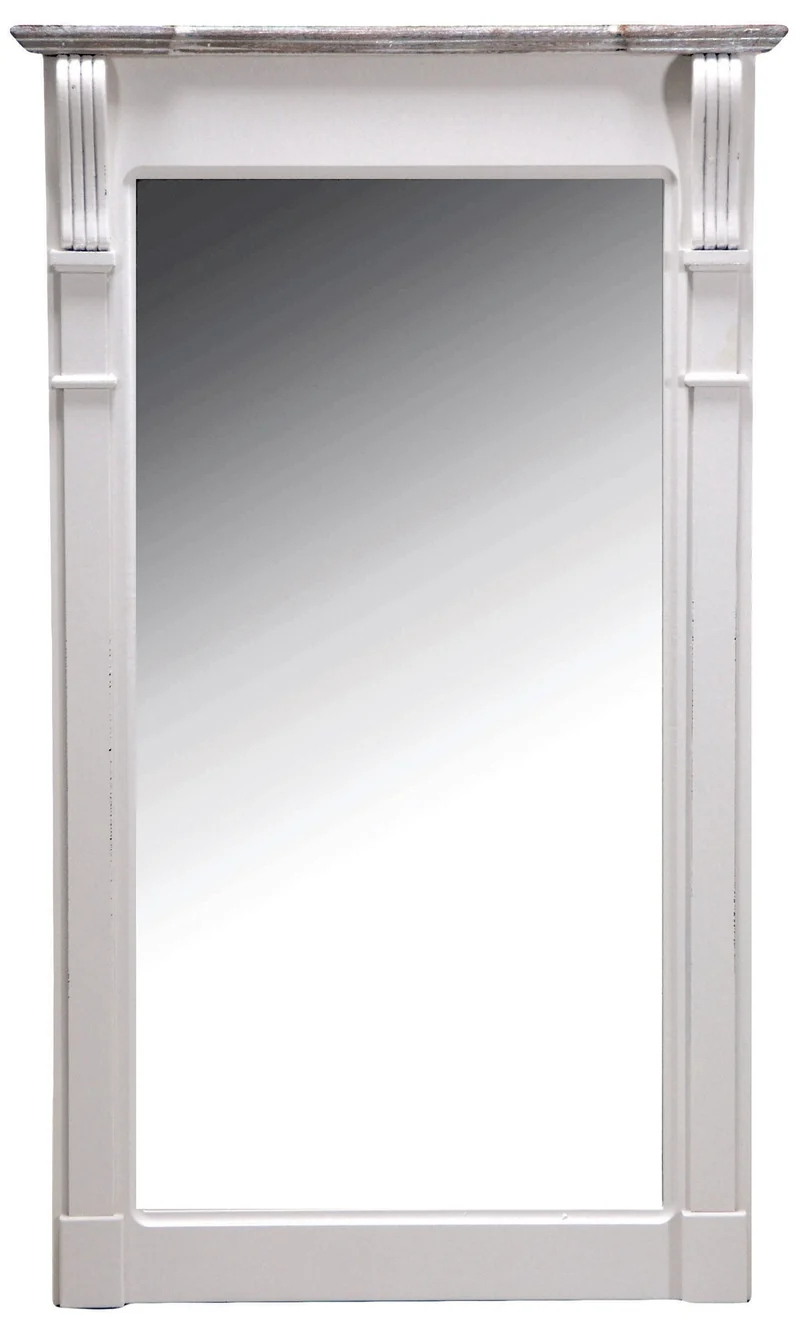 Specchio Rettangolare 40x60cm con Cornice in Legno Provenza