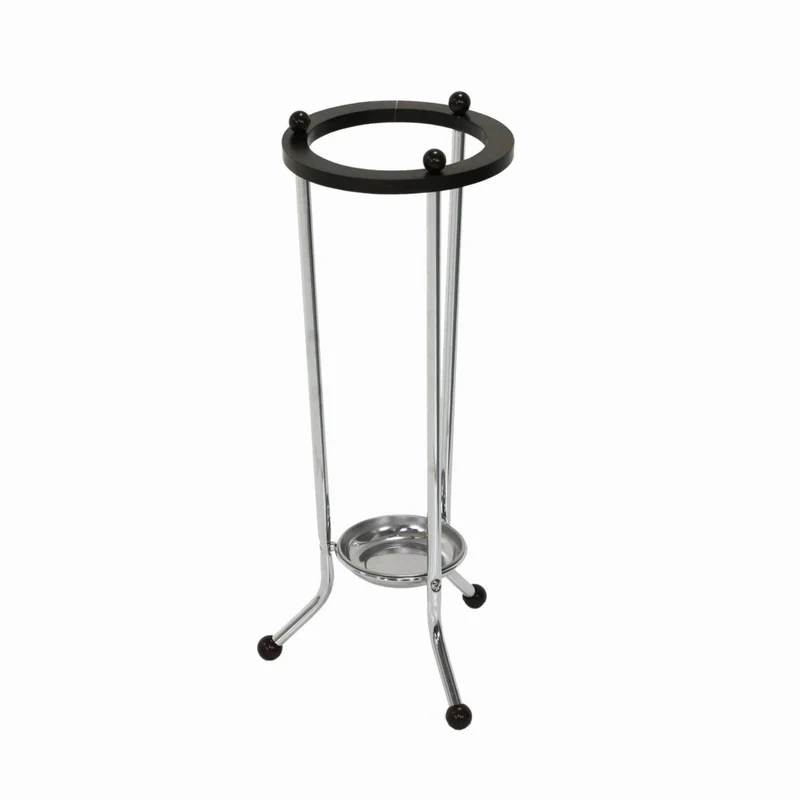 Portaombrelli in Acciaio ø26H66cm Cromato e Nero
