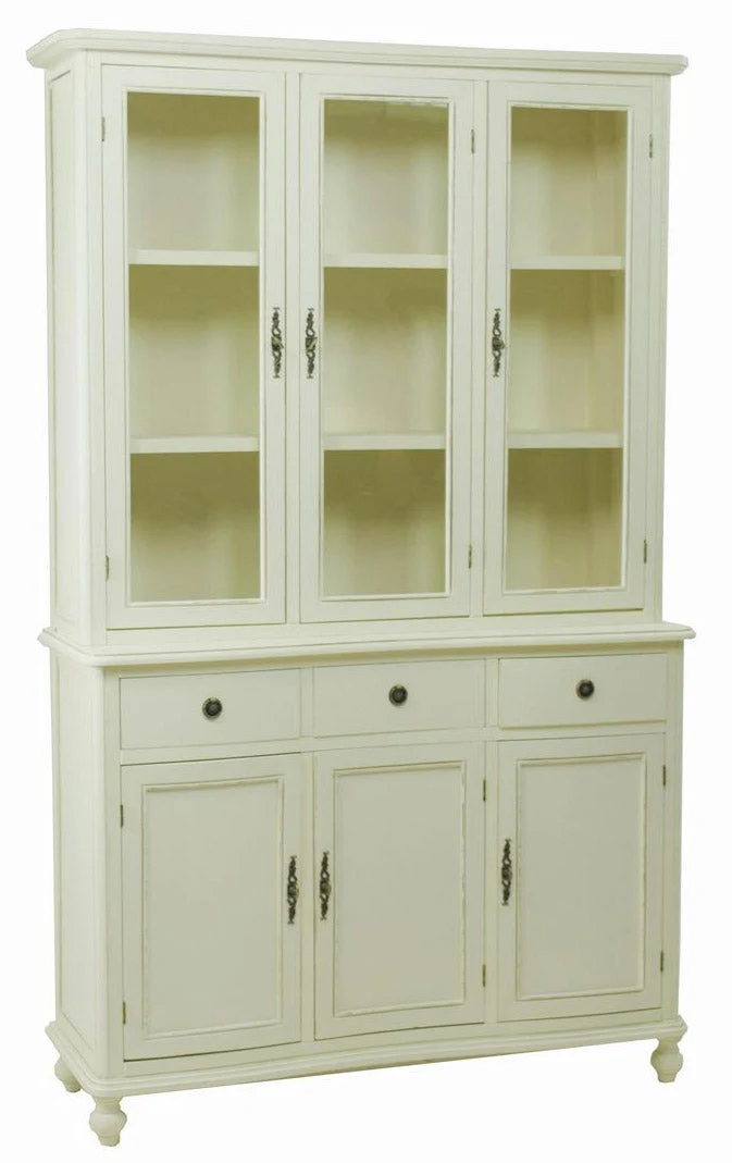 Mobile Buffet 3 Ante Vetro 3 Cassetti 3 Ante in Legno Clelia