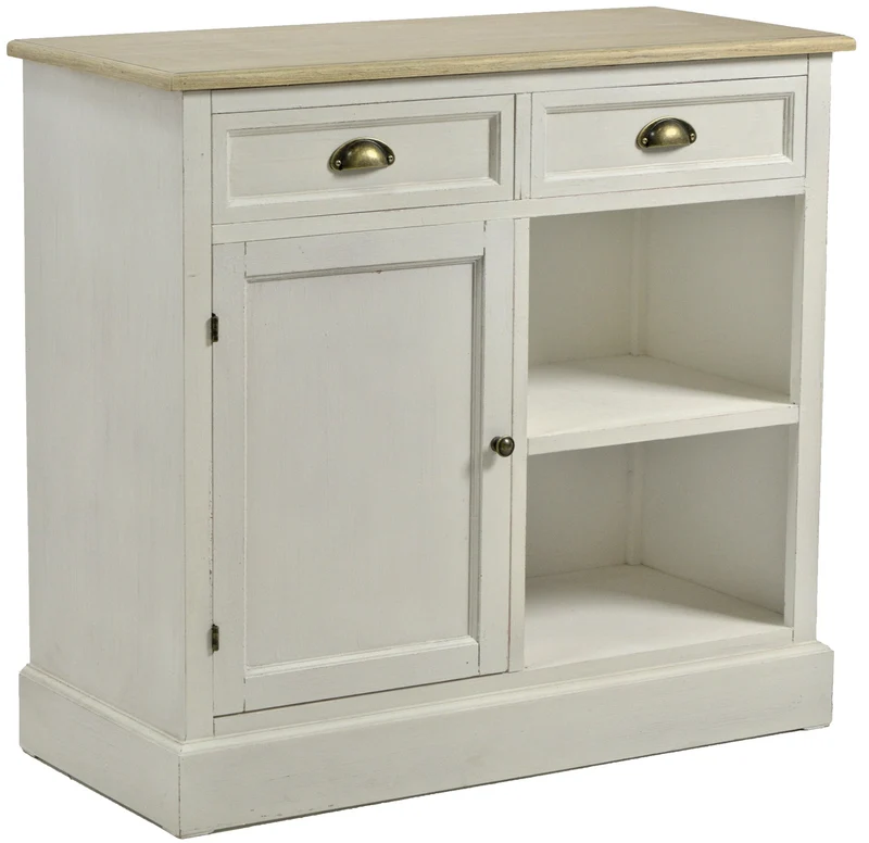 Mobile 2 Cassetti 1 Anta 2 Ripiani in Legno Vichy