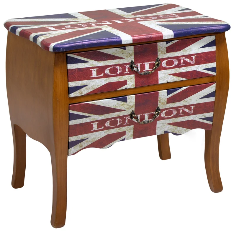 Mobile 2 Cassetti in Legno London