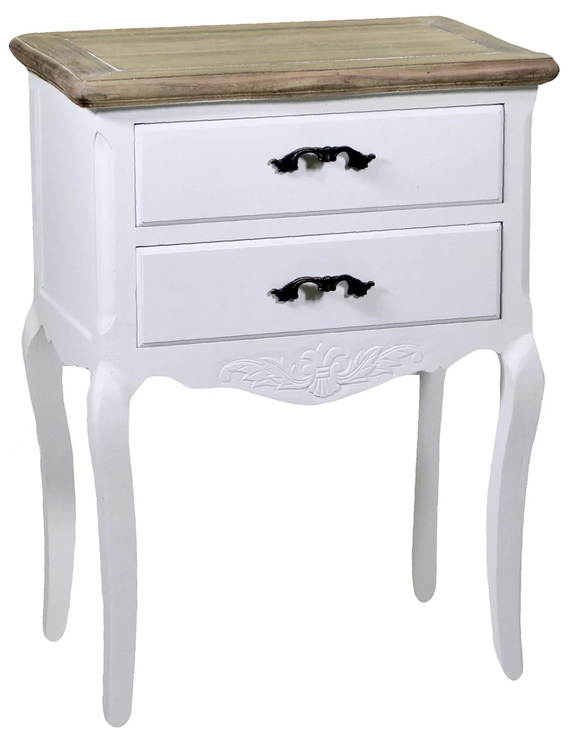 Mobiletto 2 Cassetti in Legno Country