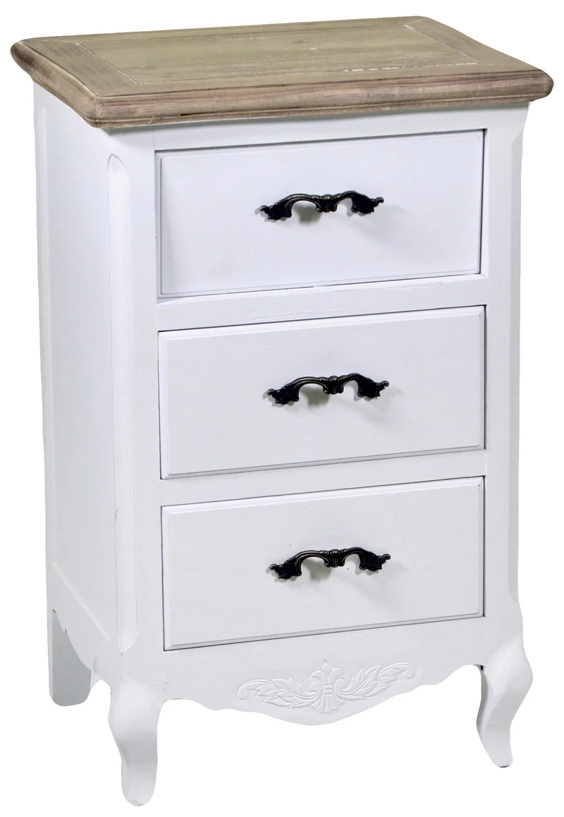 Mobiletto 3 Cassetti in Legno Country