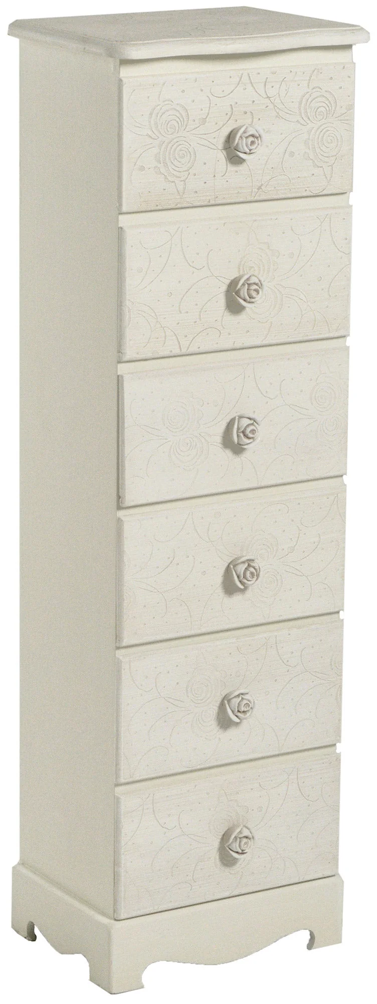 Cassettiera in Legno 6 Cassetti Mini Lipsia
