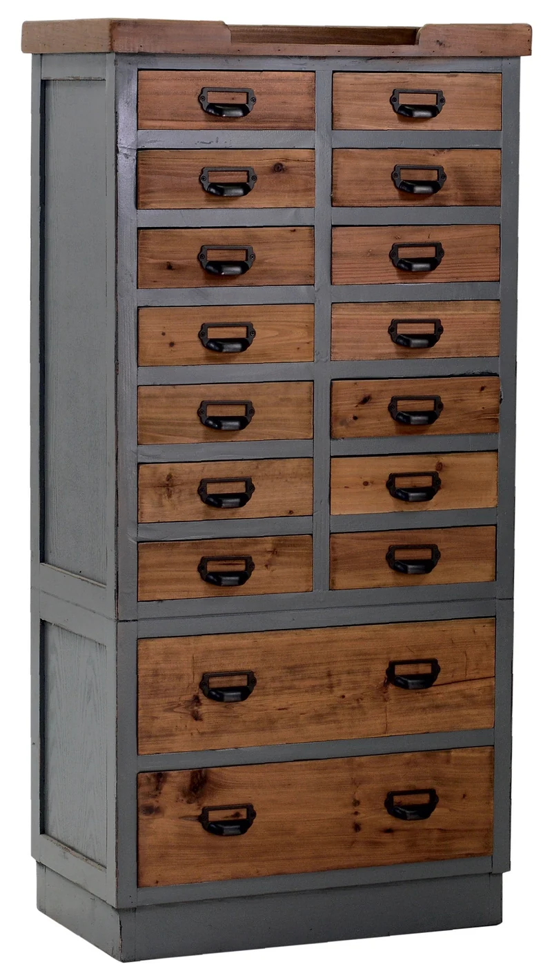Cassettiera in Legno di Cedro 16 Cassetti