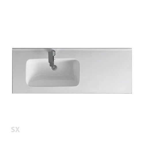 Consolle con vasca laterale vasca sx cm 91x46x18