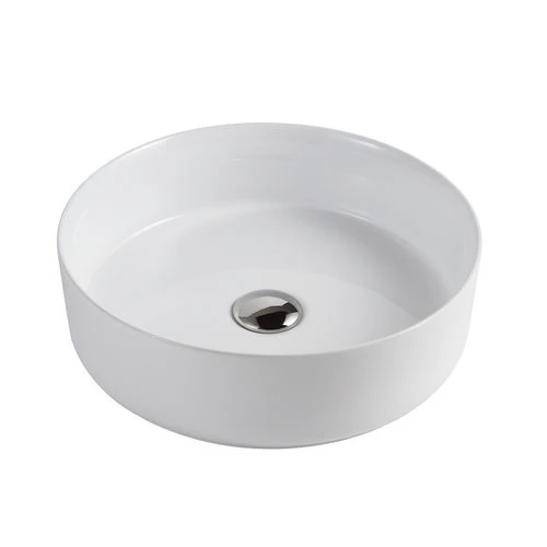 Lavabo da appoggio mod. lat01 cm 41x41x13 bianco lucido