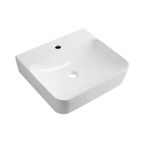 Lavabo d appoggio rettangolare con foro rubinetto cm 60x46 5x13