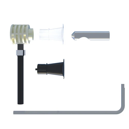 Fissaggio nascosto per wc bidet sospesi con accesso da sotto -
