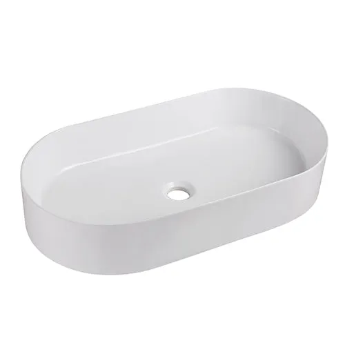 Lavabo da appoggio mod. la74 cm 65 5 x 32 5 bianco